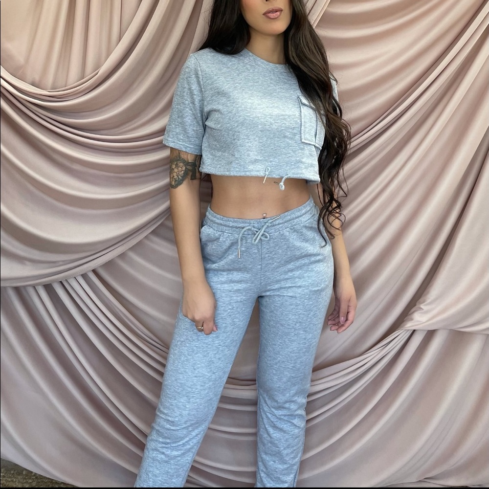 Crop top and jogger set